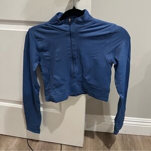 GARAGE Cute Blue Crop Top/Workout Top